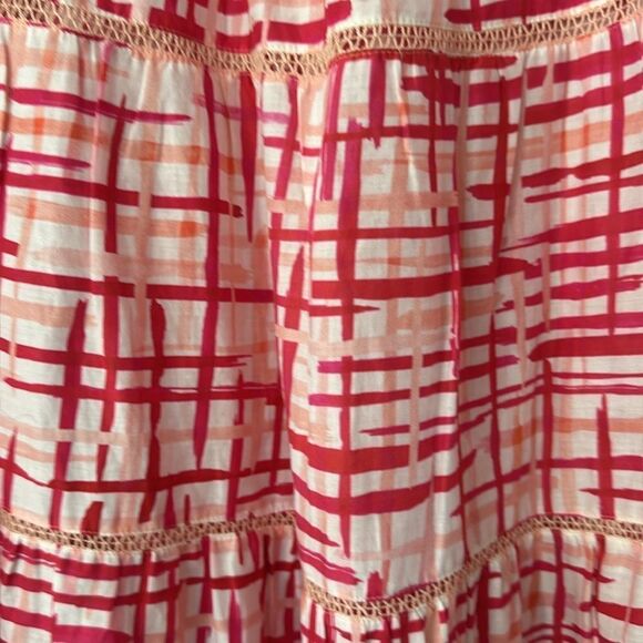 MERLETTE Women's Paradis Printed Dress, Berry Crosshatch Print S - Picture 5 of 10